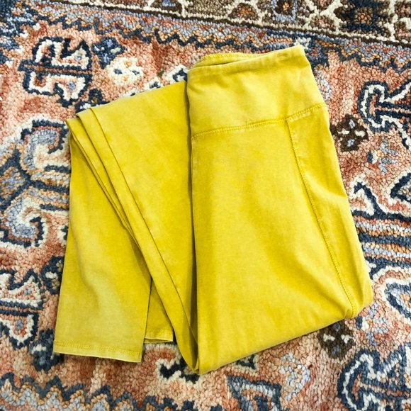 Anthropologie Pants - 🍁Anthro Saturday Sunday Yellow Yoga Pants Legging